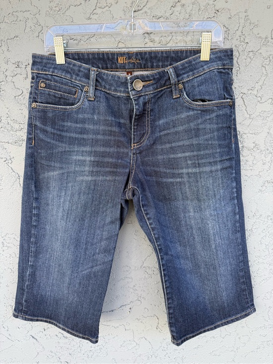 Kut from the Kloth Pants - KUT from the Kloth Women’s Dark Blue Cotton Stretch Denim Bermuda Shorts 8